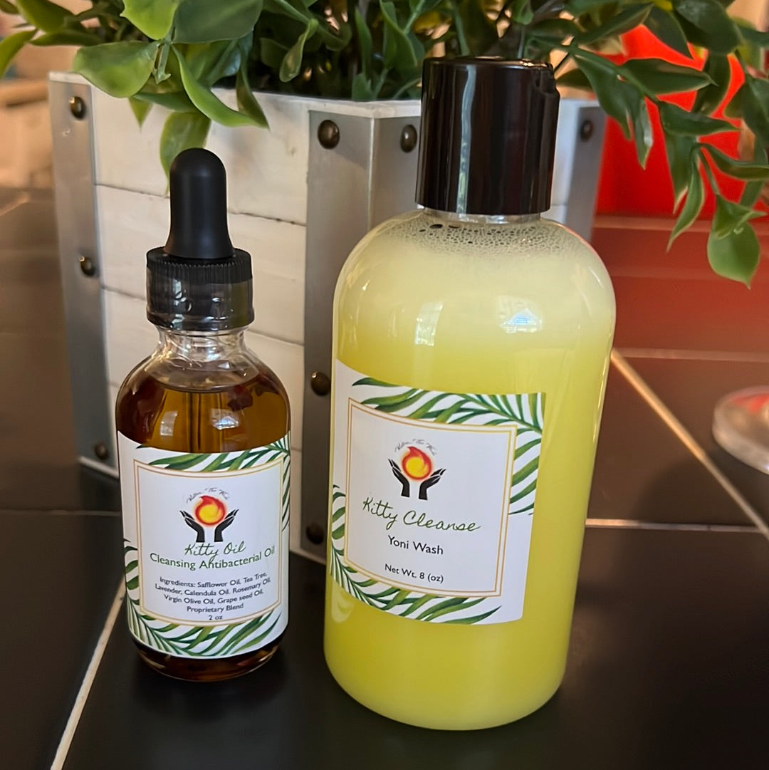 Kitty Cleanse & Oil Combo(citrus & mint)